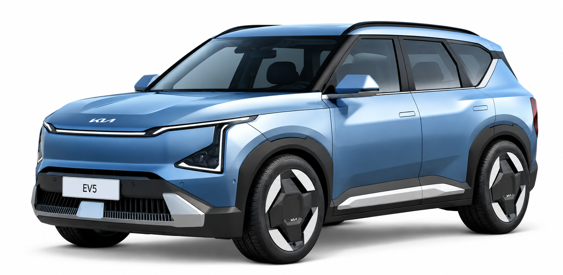 Blauer Kia EV5
